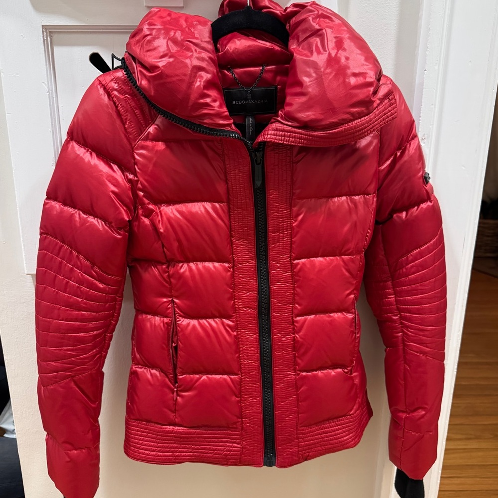 BCBGMAXAZRIA Puffer Coat Red